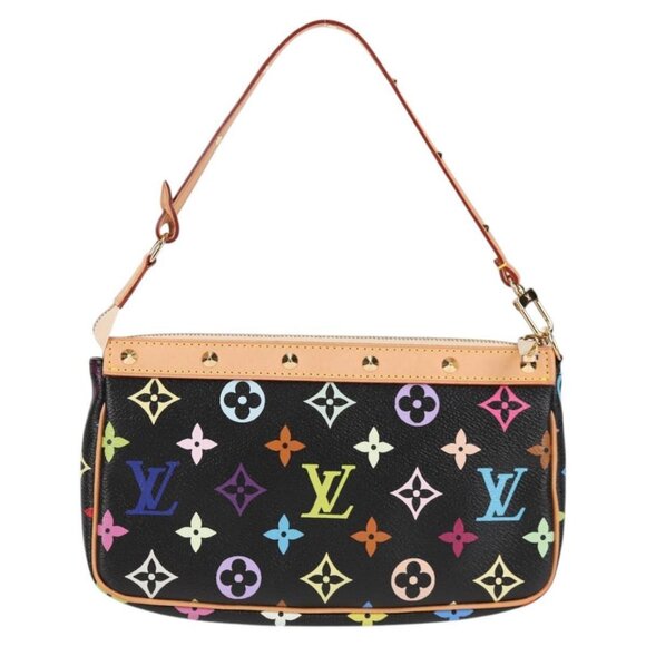 LOUIS VUITTON Monogram Multicolor Pochette Accessoires Black - Picture 3 of 16
